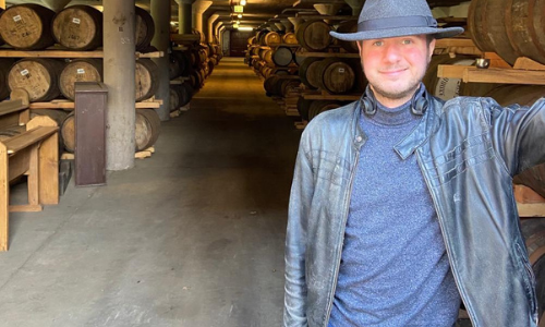 Josh exploring Scottish distilleries 