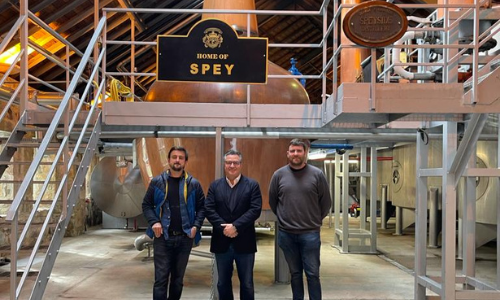 Lee & Simon at Speyside Distillery